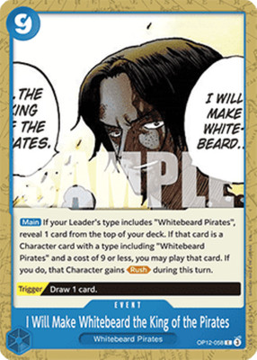 One Piece TCG OP12-058 (ENG) / I Will Make Whitebeard / Legacy of the Master