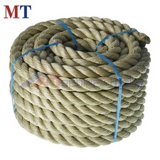 Manila Rope 1" 50' 3 Strand Twisted Rope Arborist Bull Rope Rope PP