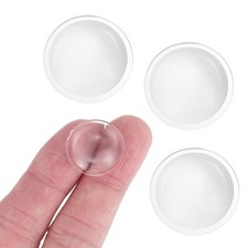 4Pcs Diameter 20mm Flat Convex Lens, Height 5mm Acrylic Optical Lens