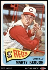 1965 Topps #263 Marty Keough Reds 7 - NM