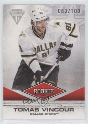 2011 Panini Titanium Draft Position Number /100 Tomas Vincour #105 Rookie RC 4kz