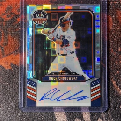 2026 Panini Stars & Stripes USA Prizm Roch Cholowsky Auto Silver Pandora /225