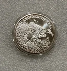 American Wildlife Series 1 oz .999 Silver Round  ~ Large Mouth Bass ~ in Capsule