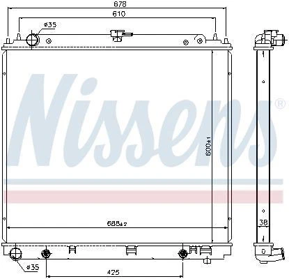 NISSENS 68717 RADIADOR REFRIGERACIÓN MOTOR - Imagen 7 de 7