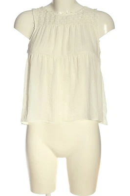H&M Haut basique Dames Top T EU 32 blanc cassé style décontracté - Photo 1/4