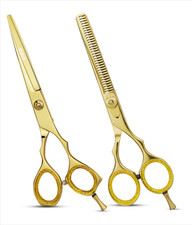 Professional Hair Cutting Scissors Set Barber Thinning Shears Salon Kit
