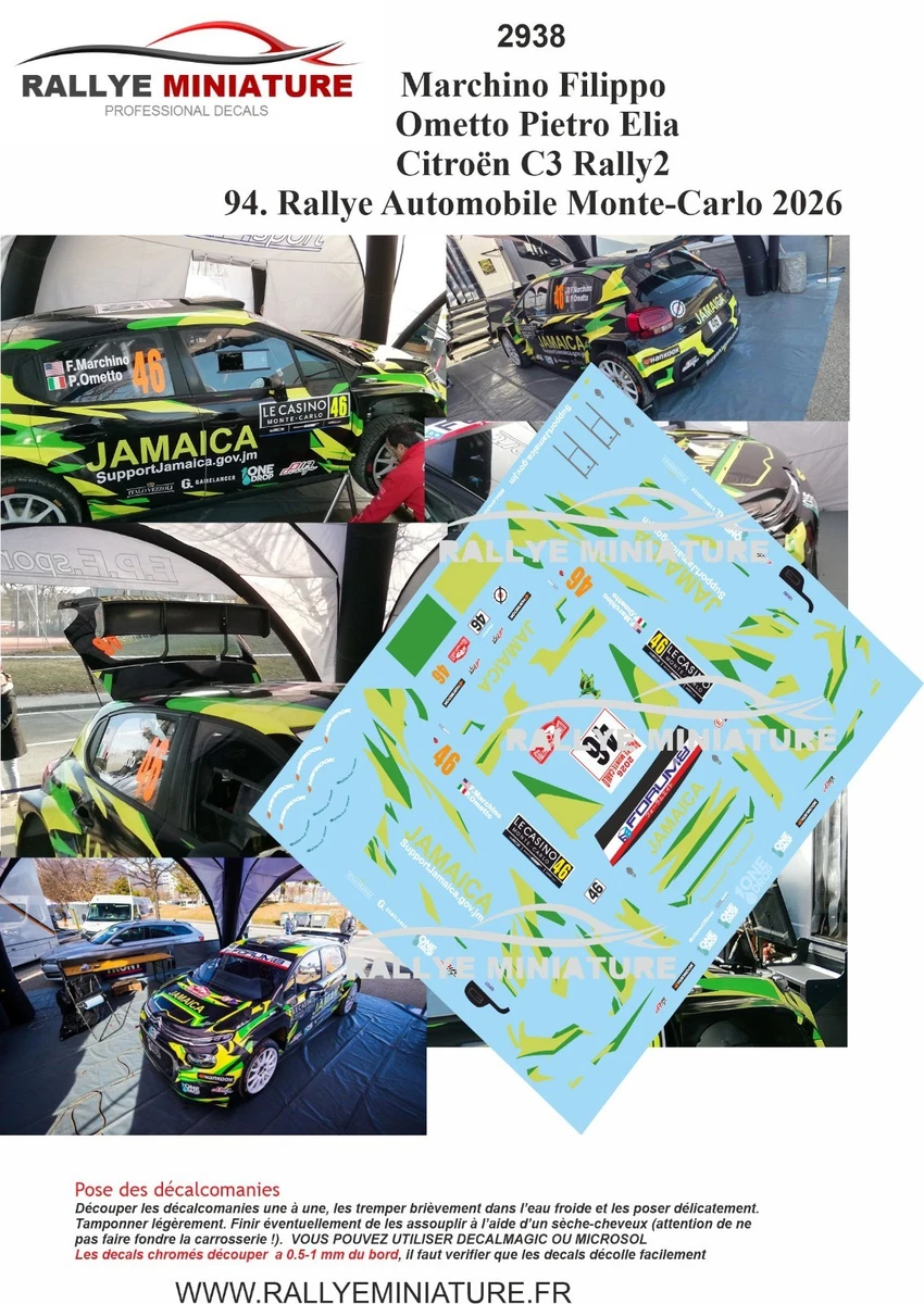 DECALS 1/18 REF 1317 Citroen C4 Wrc Sebastien Loeb Rallye De Jordanie