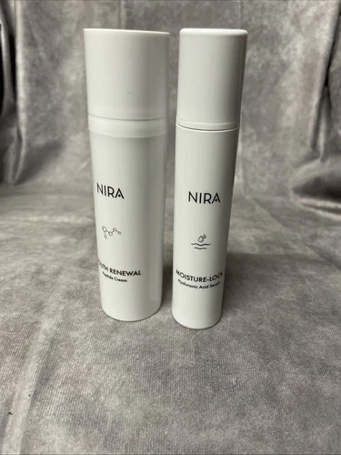 NIRA Youth Renewal Peptide Cream & Moisture-Lock Hyaluronic Acid Serum *open*