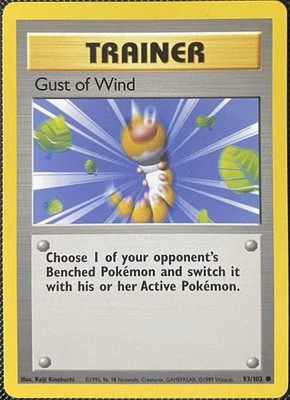 Gust of Wind 093/102 Base Set Regular - Pokémon Card