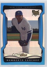 2009 Topps Finest Blue Refractor 149/399 Humberto Sanchez #139 hg6