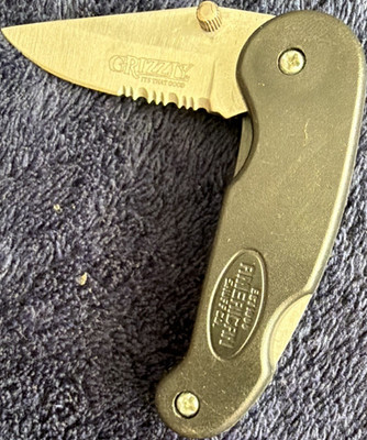 American Knife Co. Grizzly 831000 Pocketknife Drop Point Combo Blade Clip