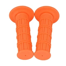 Orange 7/8" Handle Bar Non-Slip Rubber Hand Grips For Honda Yamaha Kawasaki