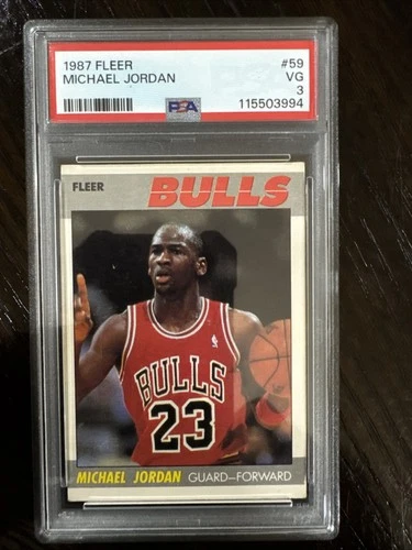 1987-88 Fleer - Michael Jordan #59 PSA 3
