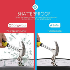 Baby Car Mirror for Rear Facing Seat,360  Rotation, Safety Certified Shatterp...