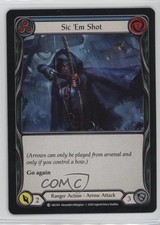 2020 Flesh and Blood - Arcane Rising Sic 'Em Shot (Blue) #ARC074