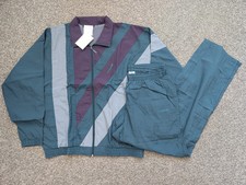 Vintage Adidas Windbreaker Mens Large Green Track Jacket Pants Shell Suit 90s 