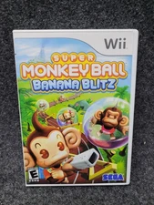 Super Monkey Ball Banana Blitz Nintendo Wii Video Game Complete CIB Family SEGA