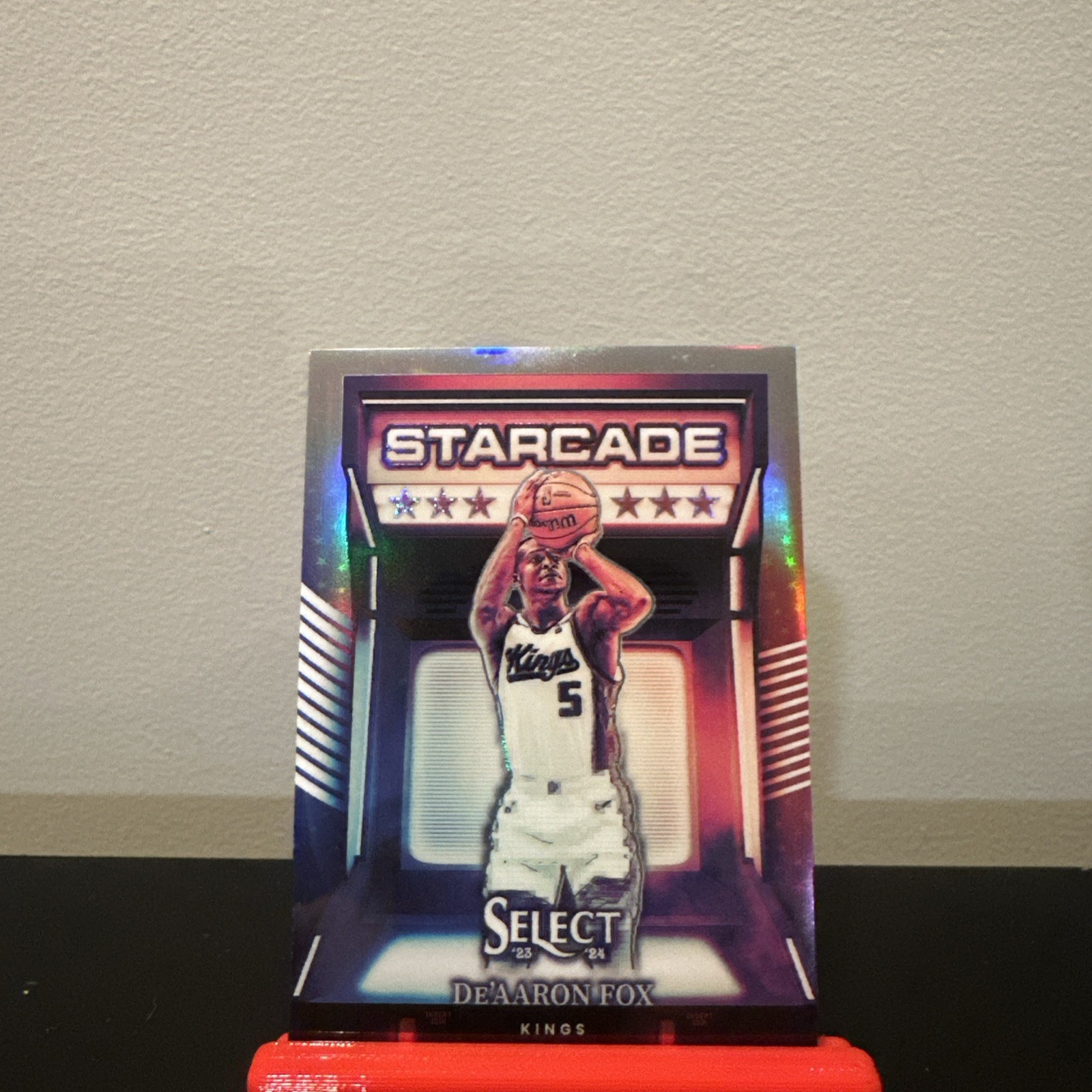 De'Aaron Fox 2023 Panini Select Starcade Case Hit SSP