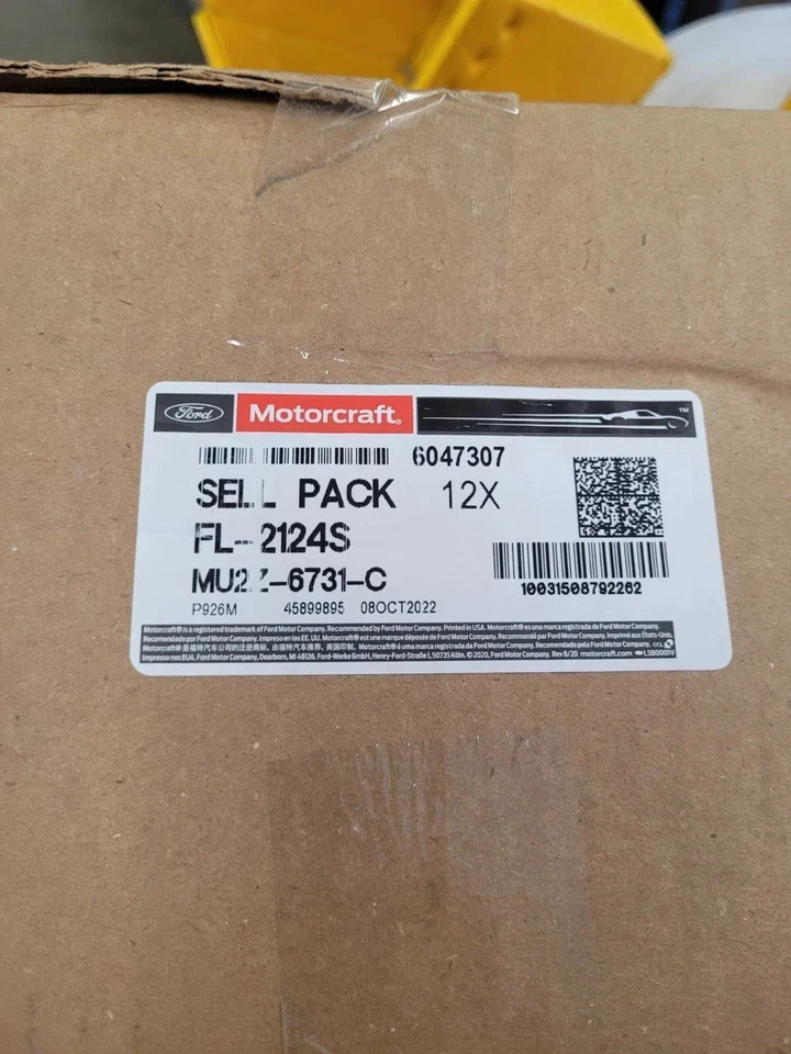 NEW Case of 12 OEM Ford Motorcraft Engine Oil Filters FL2051S BC3Z-6731B FL2124S