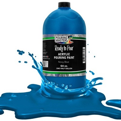 Pouring Masters Navy Blue 64-Ounce Bottle Water-Based Acrylic Pouring Paint