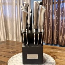 13pc Cuisinart Stainless Steel Knife Block Se...