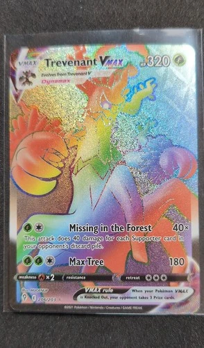 Trevenant VMAX (Secret) 206/203 SWSH07: Evolving Skies Holo