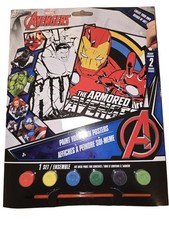 Marvel Avengers Paint Your Own Posters Craft Kit 2 Posters with Paint