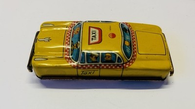 TN Nomura Chevrolet Taxi Penny Toy Japan Blechauto Tin Toy Vintage 1960er Rare