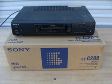 SONY EV-C200 HI8 8MM EDITING VCR WRK GREAT FOR 8MM TAPE TO TRANSFER VIDEO TO DVD