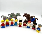 Vintage Unimax Lil Playmates Figures Horses Lot Western, Cowboy, Indian, Pirate