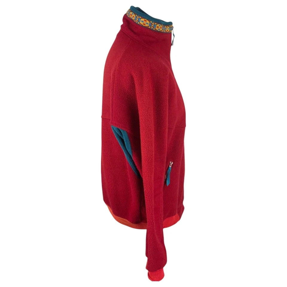 Berghaus Fleece L Men's Red Vintage 80s Made in UK Mojave Polar Tec Streetwear - Image 3 of 4