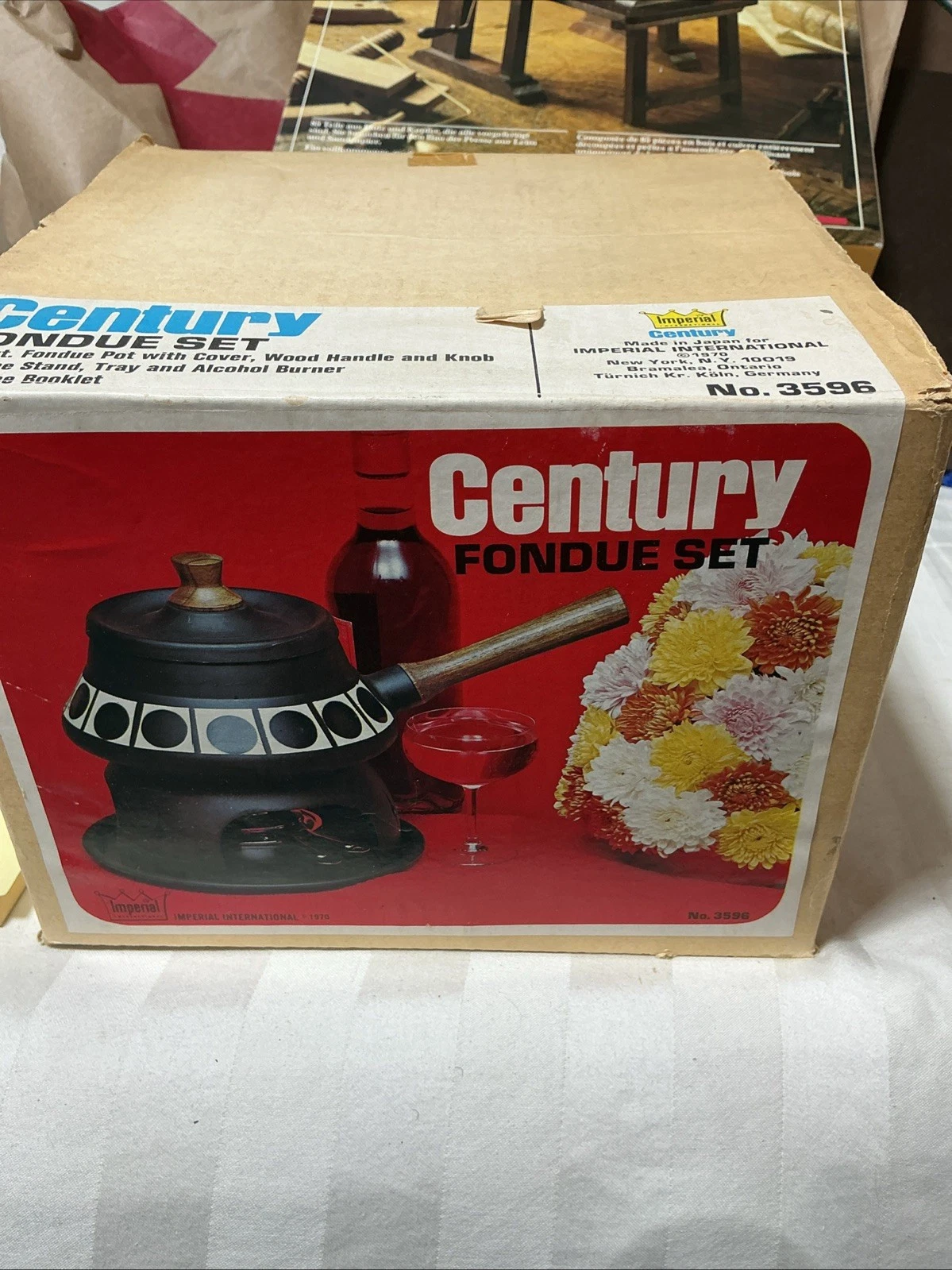 Vint Fondue Set Century 1960 1970 Imperial Space Theme Flying Saucer New W Box
Opens in a new window