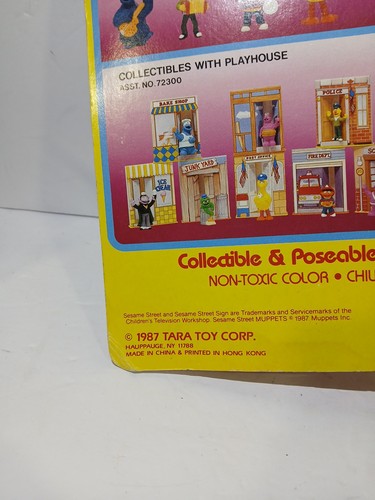 Vtg Tara Toy 1987 "SESAME STREET" Fireman "ERNIE" Toy Set Figure Playhouse Nip - Picture 12 of 14