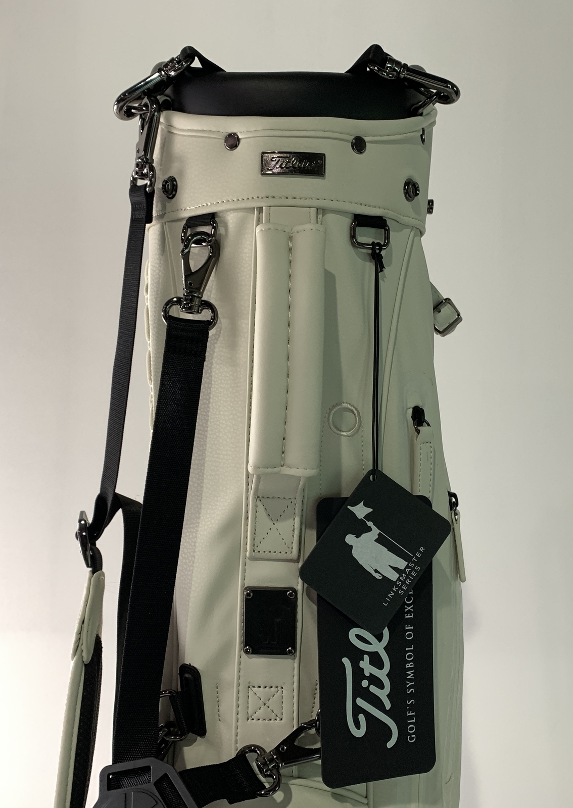 Titleist Linksmaster Stand Bag Cream 3Way Divide Single and Dual Strap