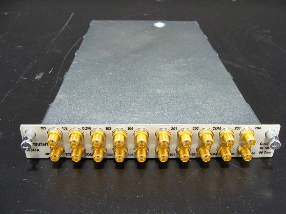 Keysight / Agilent 34941A Quad 1x4 50 Ohm 3 GHz Multiplexer Module for 34980A - Image 2 of 4