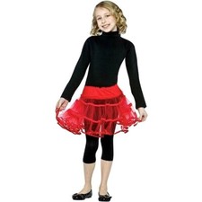 Rasta Imposta 5774 Child Size Crinoline Petticoat Slip - Size 7-10, Red 3351