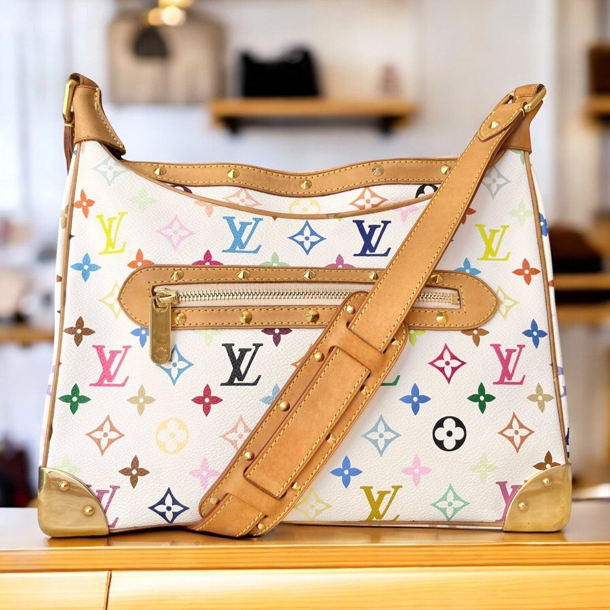 タピオカLOUIS VUITTON Multicored Pre-Owned Takashi Murakami x Louis Vuitton Black Monogram