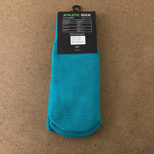 High Five Size Small (Youth 1-4 Ladies 4-5) Teal Athletic Tube Socks 1 Pair NWT - Picture 3 of 3