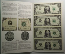4-NOTE UNCUT SHEET 2001  $1 NEW YORK FEDERAL RESERVE NOTE FREE SHIPPING 2-24