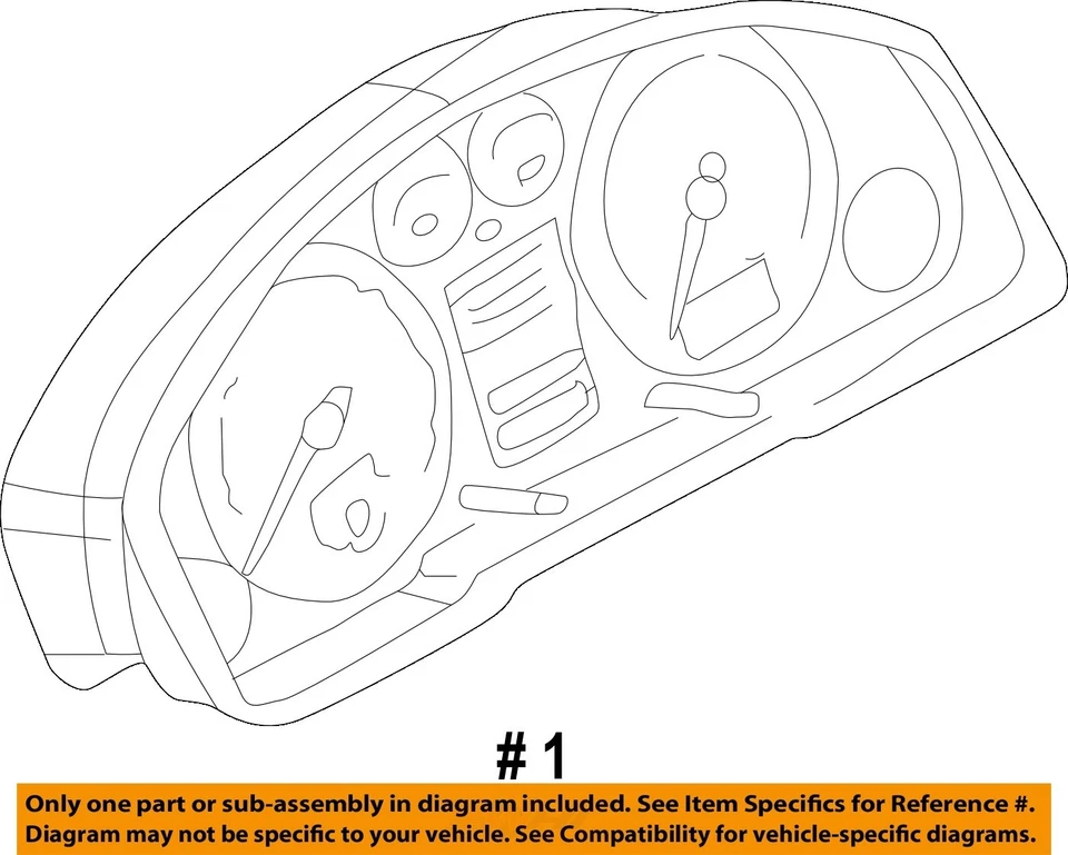 Used Speedometer Gauge fits: 1999 Audi A6 cluster w/o immobilizer MPH Grade A - Image 4 of 4