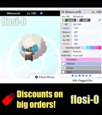 6IV Ultra Shiny Whimsicott Pokemon Sword and Shield (Square Shiny)
