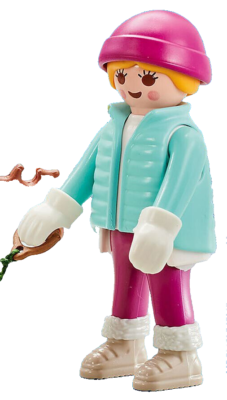 Playmobil 9864 Winter Seasons Set Mother and Son Snowman