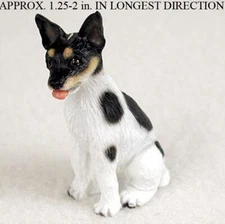 Rat Terrier Mini Hand Painted Figurine