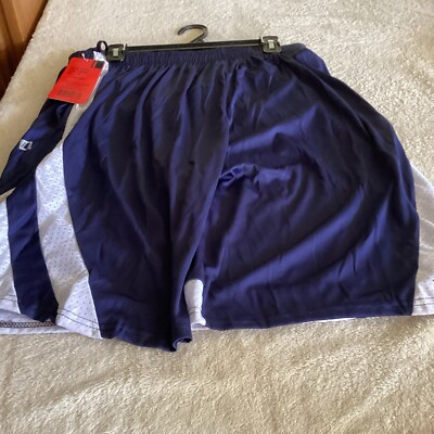 Cougar Sport NEW Mens Athletic Shorts Blue & White Gym Fitness Performance XXL