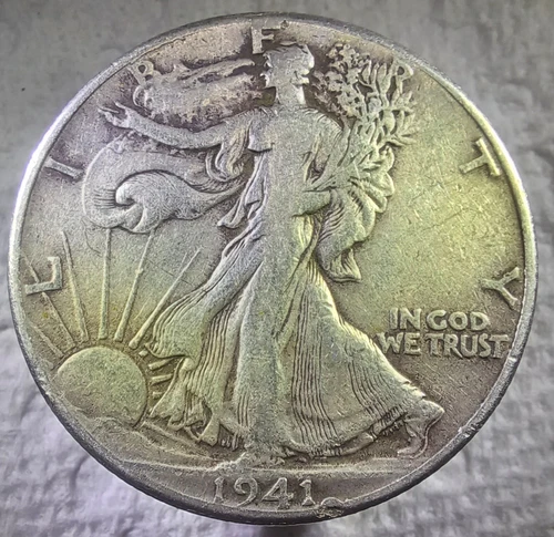 1941 P Liberty Walking Silver Half Dollar in Very Fine Condition. - #0004
