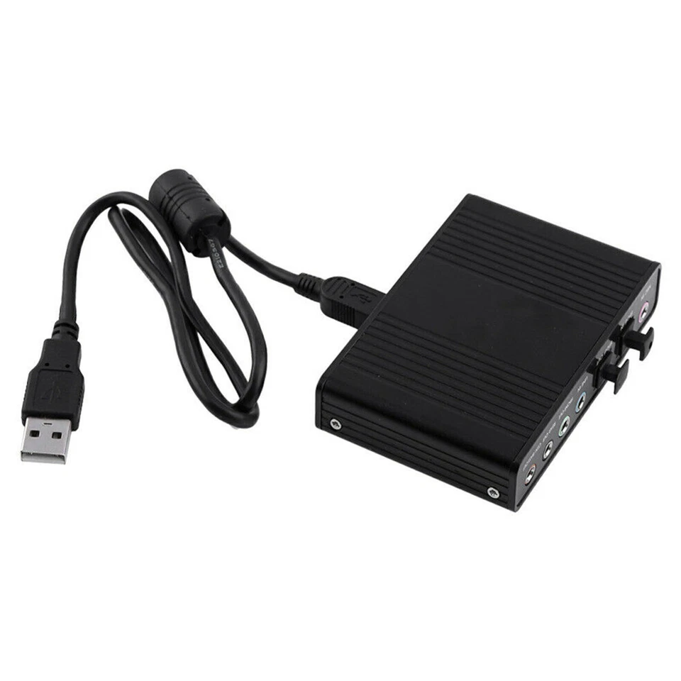 Optical External 6 Channel 5.1 Audio Output Adapter Sound Card USB SPDIF for PC - Image 3 of 4