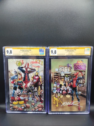 Amazing Fantasy #1000 CGC 9.8 D23 Signed By Humberto Ramos And Edgar Delgado