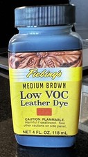 Fiebing's Low VOC Dye 4 Ounces, Medium Brown