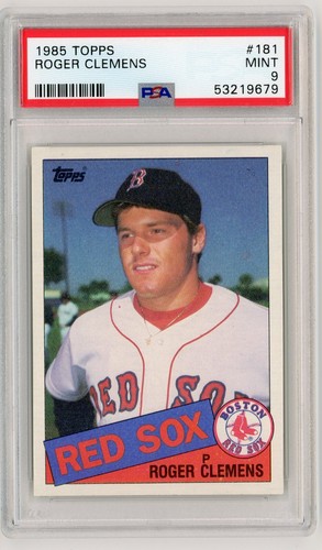 1985 Topps #181 Roger Clemens PSA 9 Rookie Card RC New Litehouse Label #1849 - Picture 1 of 2