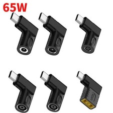 5Pcs Laptop Charger Converter TO USB Type C PD Power Charging Cable Adapter -NEW